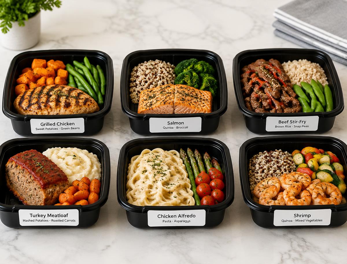 Portioned prepared meals